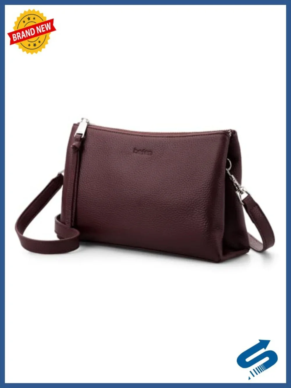 Genuine Leather Small Crossbody Bag for Women RFID Card Slots